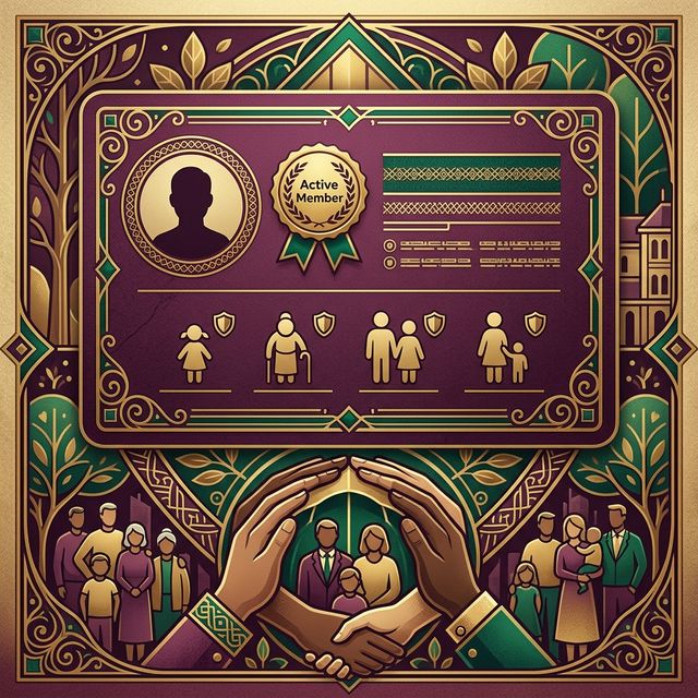 Member profile area where display name is managed